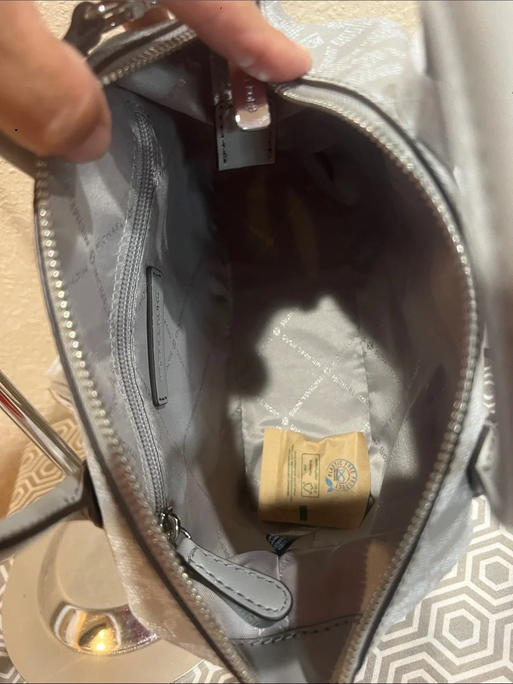 Michael Kors Quarry Grey sm satchel. HYDE